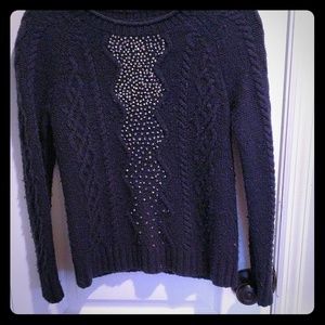 J. Crew Sweaters - Beaded cableknit j.Crew sweater M J. Crew Sweaters - Beaded cableknit j.Crew sweater M